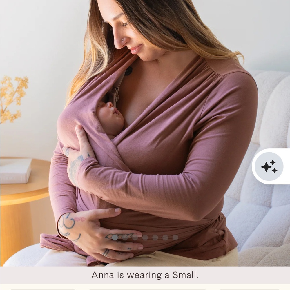 Kindred Bravely Dusty Rose Babywearing Wrap Top